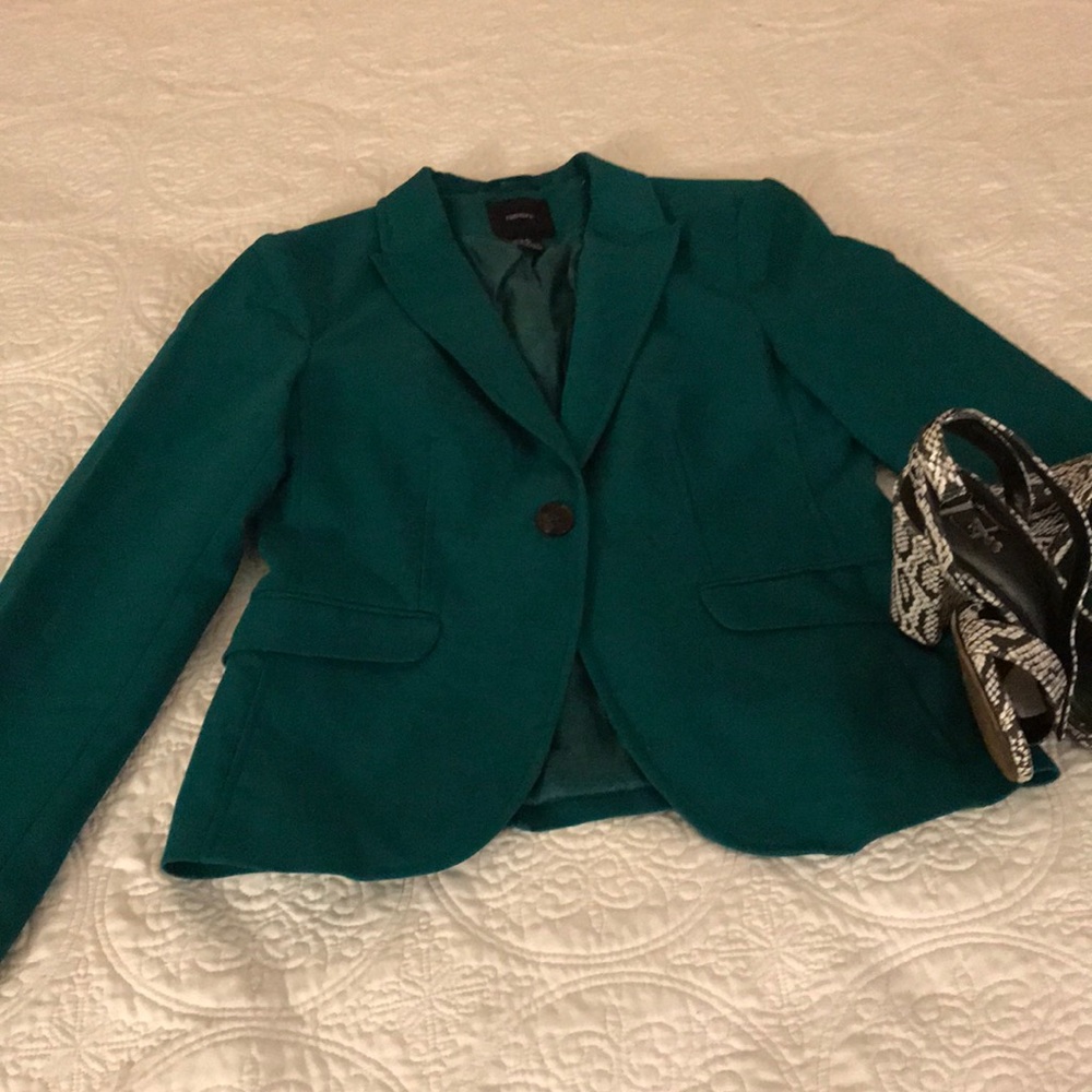 Forever 21 Deep Green Blazer